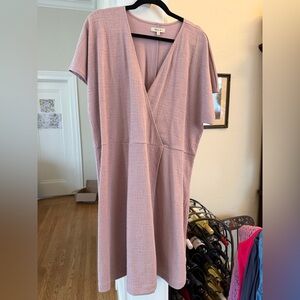 Madewell Dusty Pink Midi Dress